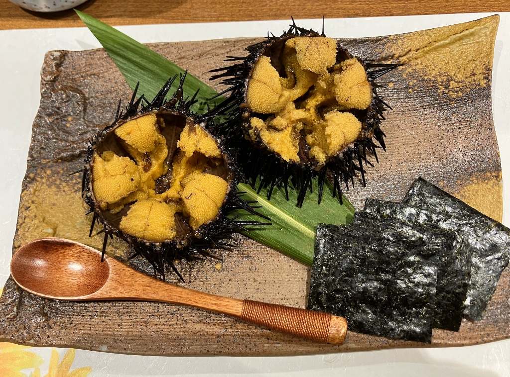 ご相談コース 料理一例（ウニ）